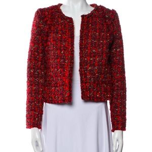 IRO Vibrant Red Tweed Blazer